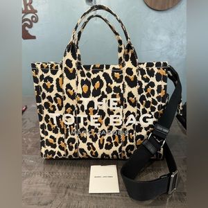 Mark Jacobs The Tote leopard print traveler bag